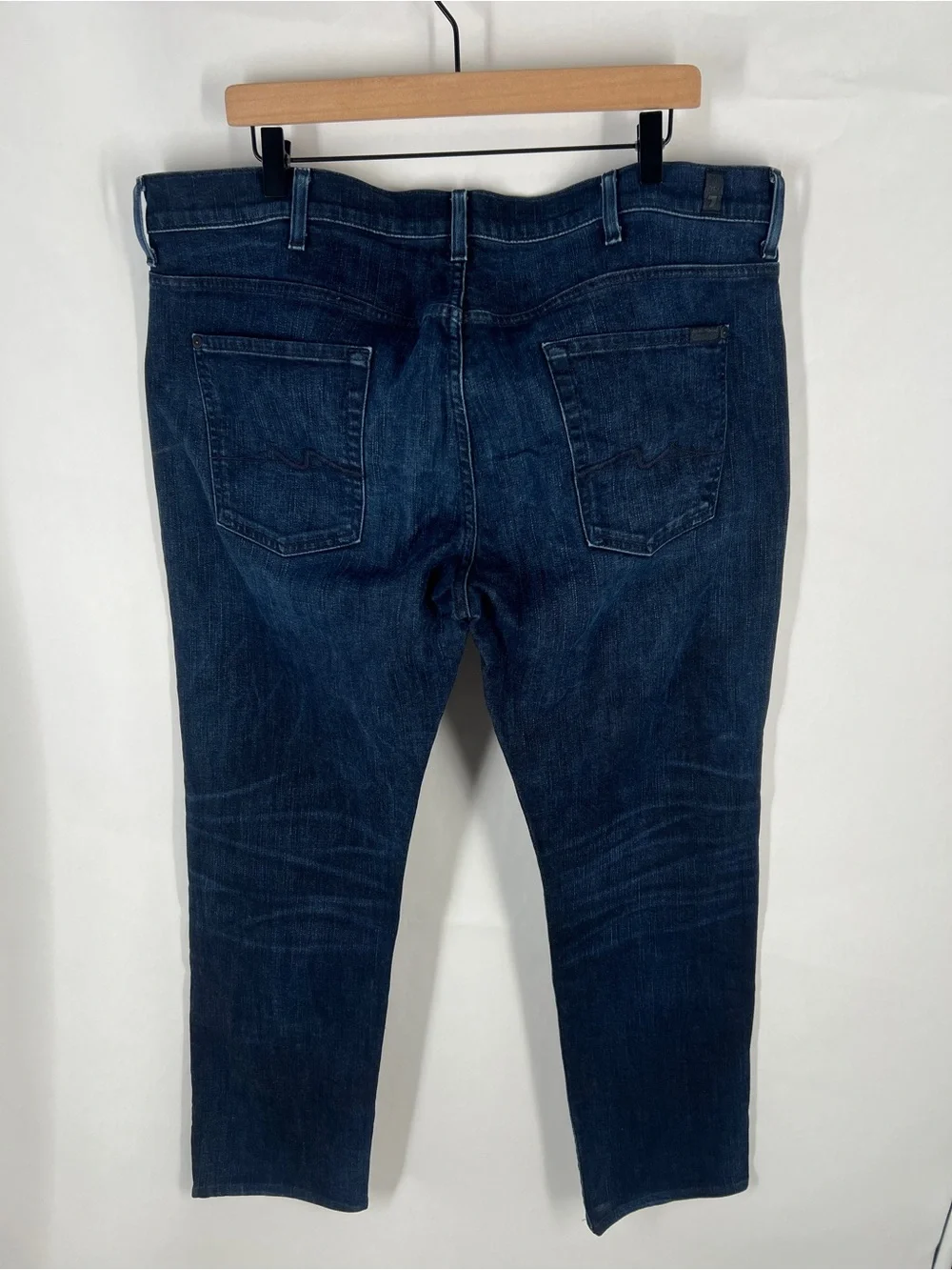7 For All Mankind The Straight Luxe Performance Jeans Men’s Dark Wash 40